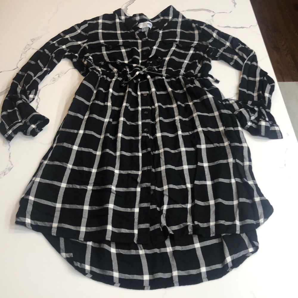 Maternity tie waist dress